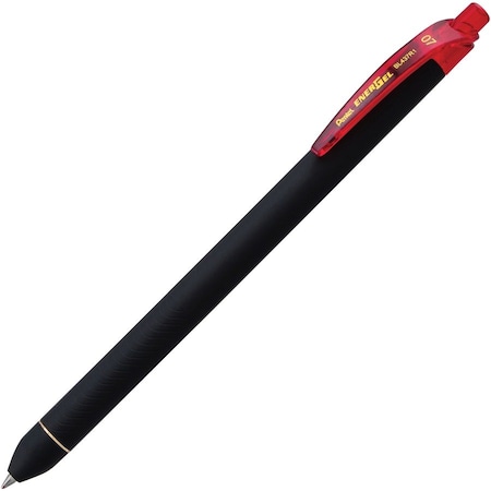 Energel Pen, Gel, 0.7mm, 3/5"Wx2/5"Lx5-4/5"H, 12/DZ, Red PK PENBL437R1B